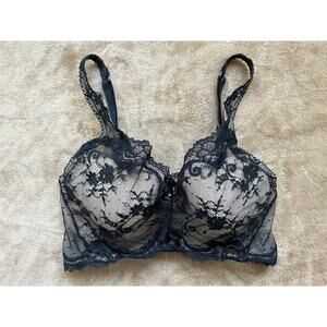 Victoria’s Secret Dream Angels Lined Black Lace Demi Bra Women’s‎ Size 34DD